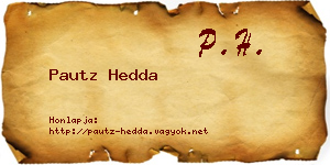 Pautz Hedda névjegykártya